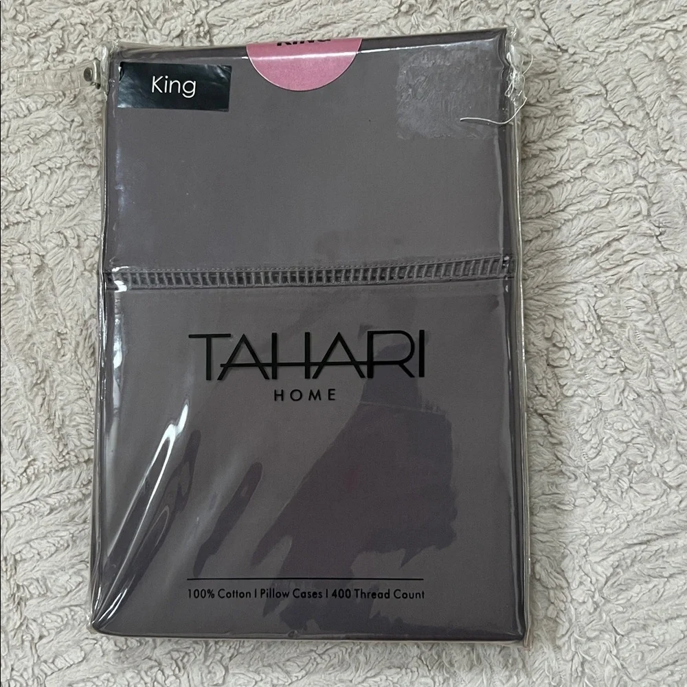Tahari Home 100% cotton King Pillow Cases 400 thread count, New in packaging - Picture 14 of 15